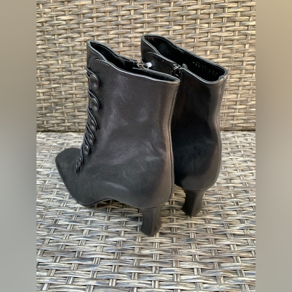 Alberto Zago Leather Button Details Ankle Boots, Size 38.5, Made In Italy NEW - Picture 7 of 9